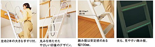 ロフト梯子 Panasonic 踏板木目